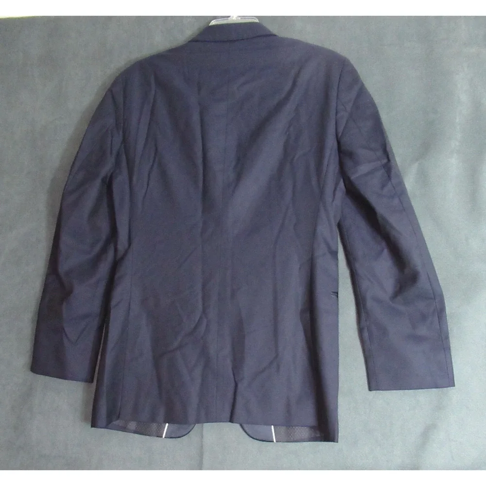 IKE Evening Tuxedos Suit Jacket Mens 35 R Blue Super 120s Single Breasted Formal